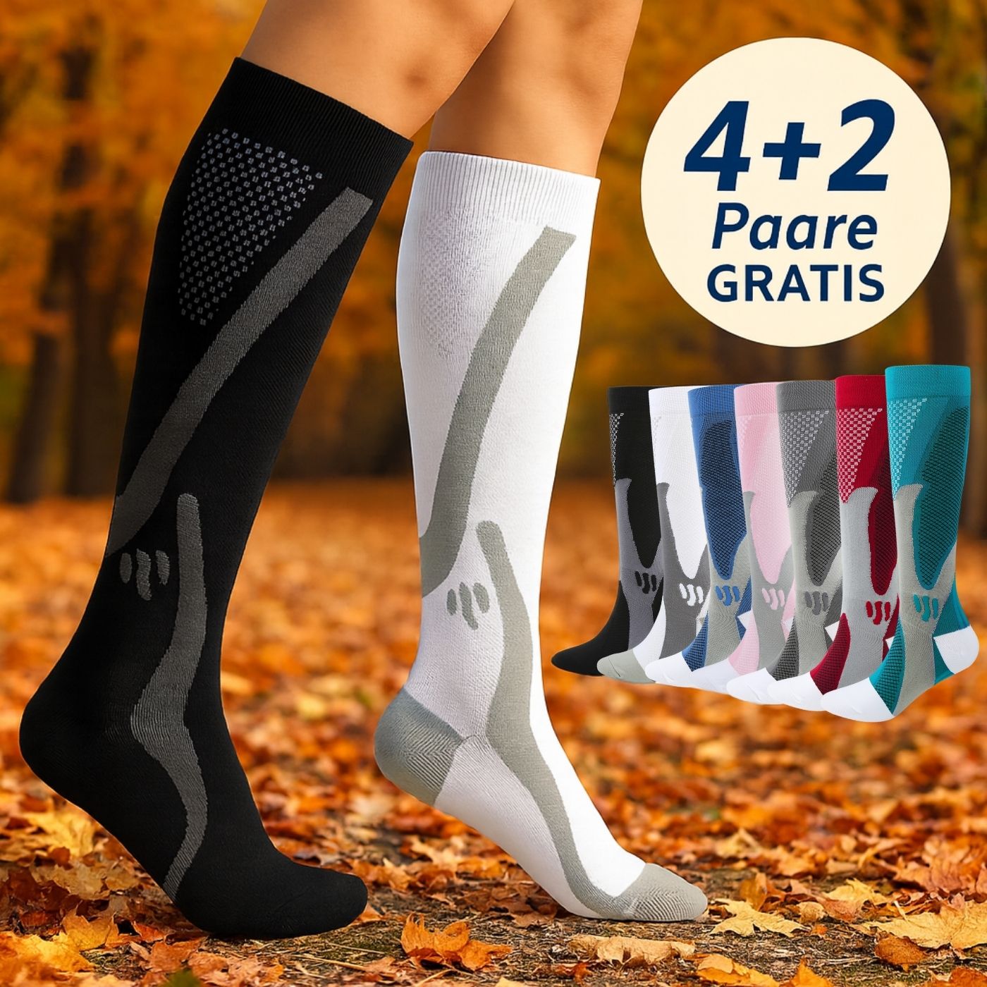 popyy® Kompressionsstrümpfe für schwere, schmerzende Beine