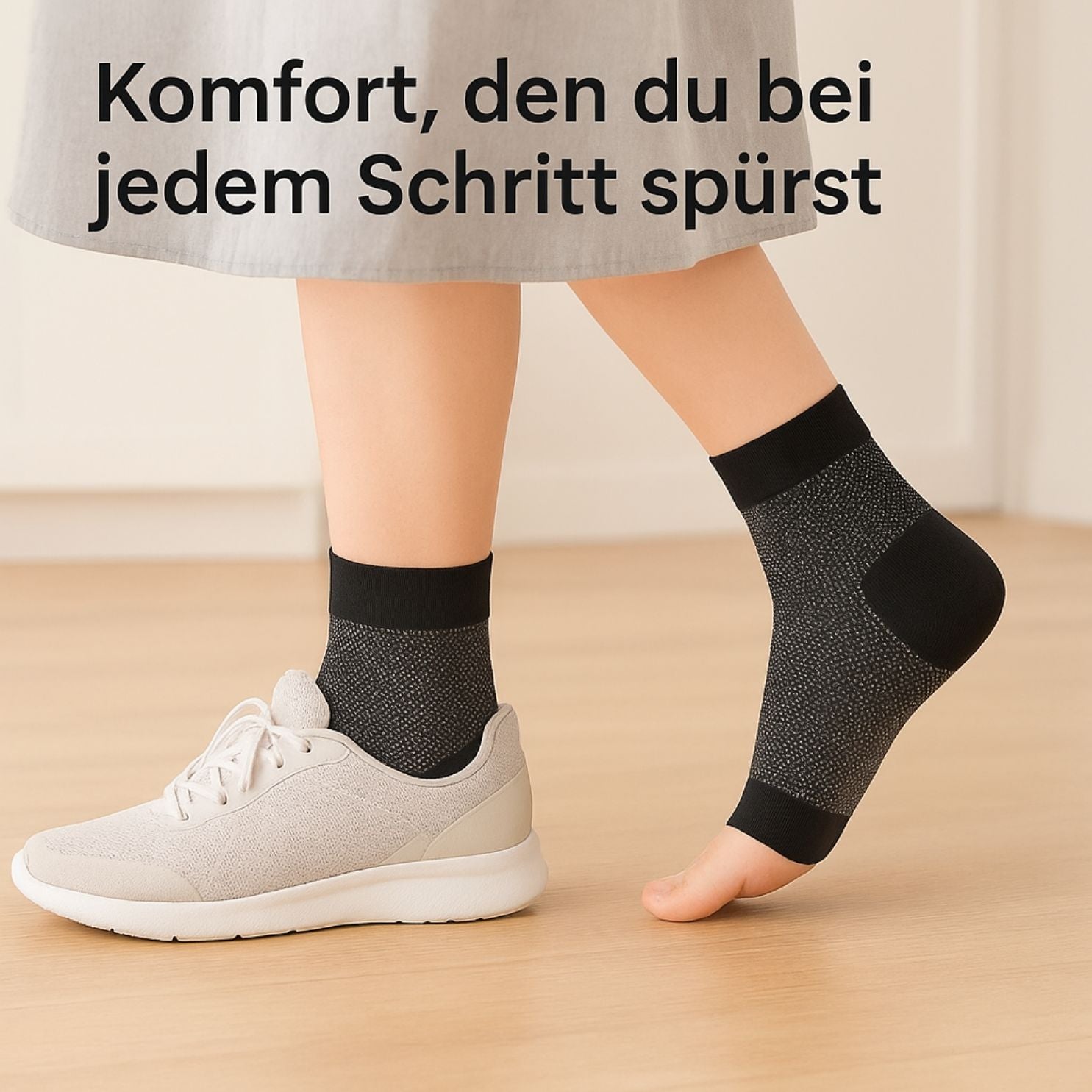 popyy® Zehenfreie Kompressionssocken gezielt gegen Fersensporn