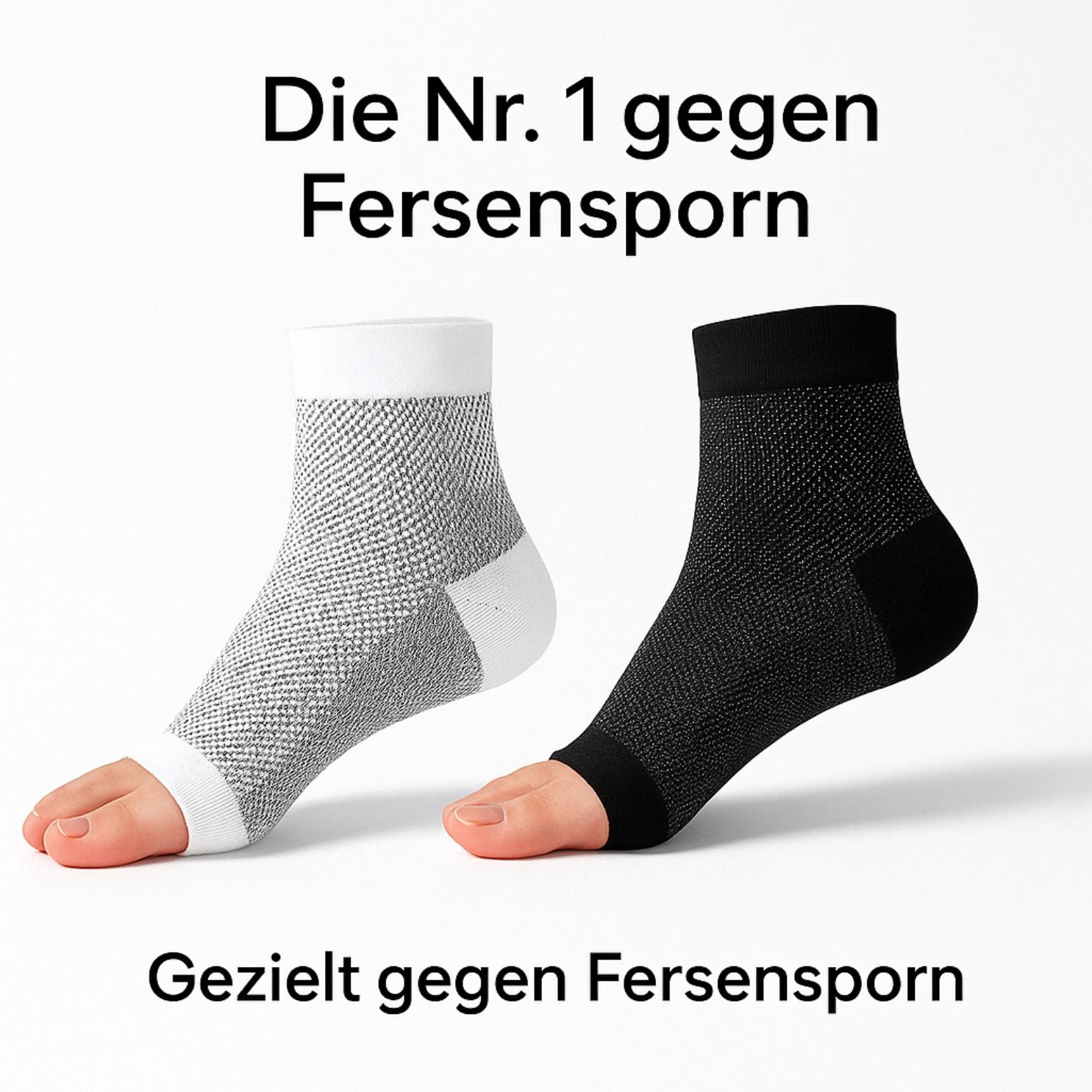 popyy® Zehenfreie Kompressionssocken gezielt gegen Fersensporn