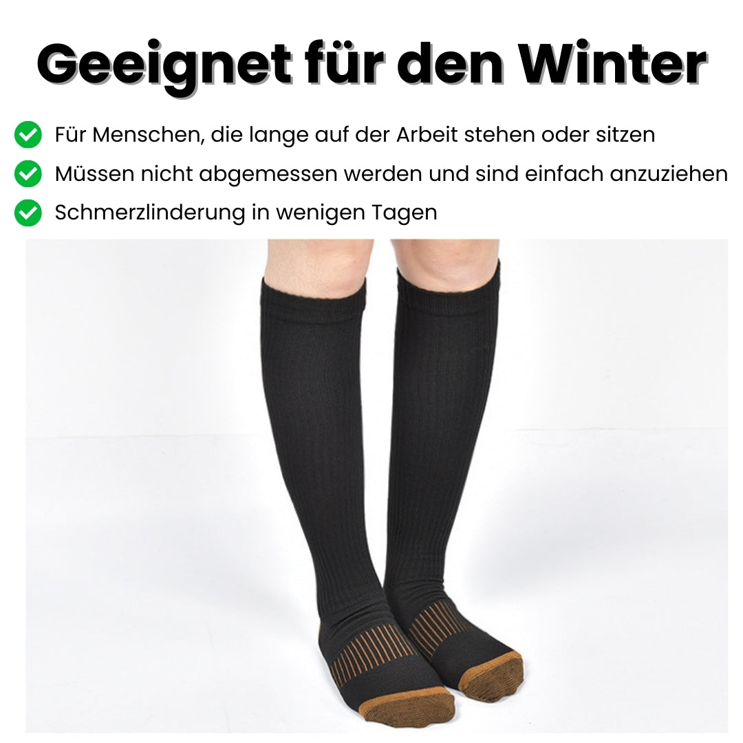 Kompressionsstrümpfe für schmerzfreie Beine und Füße, Night Spark