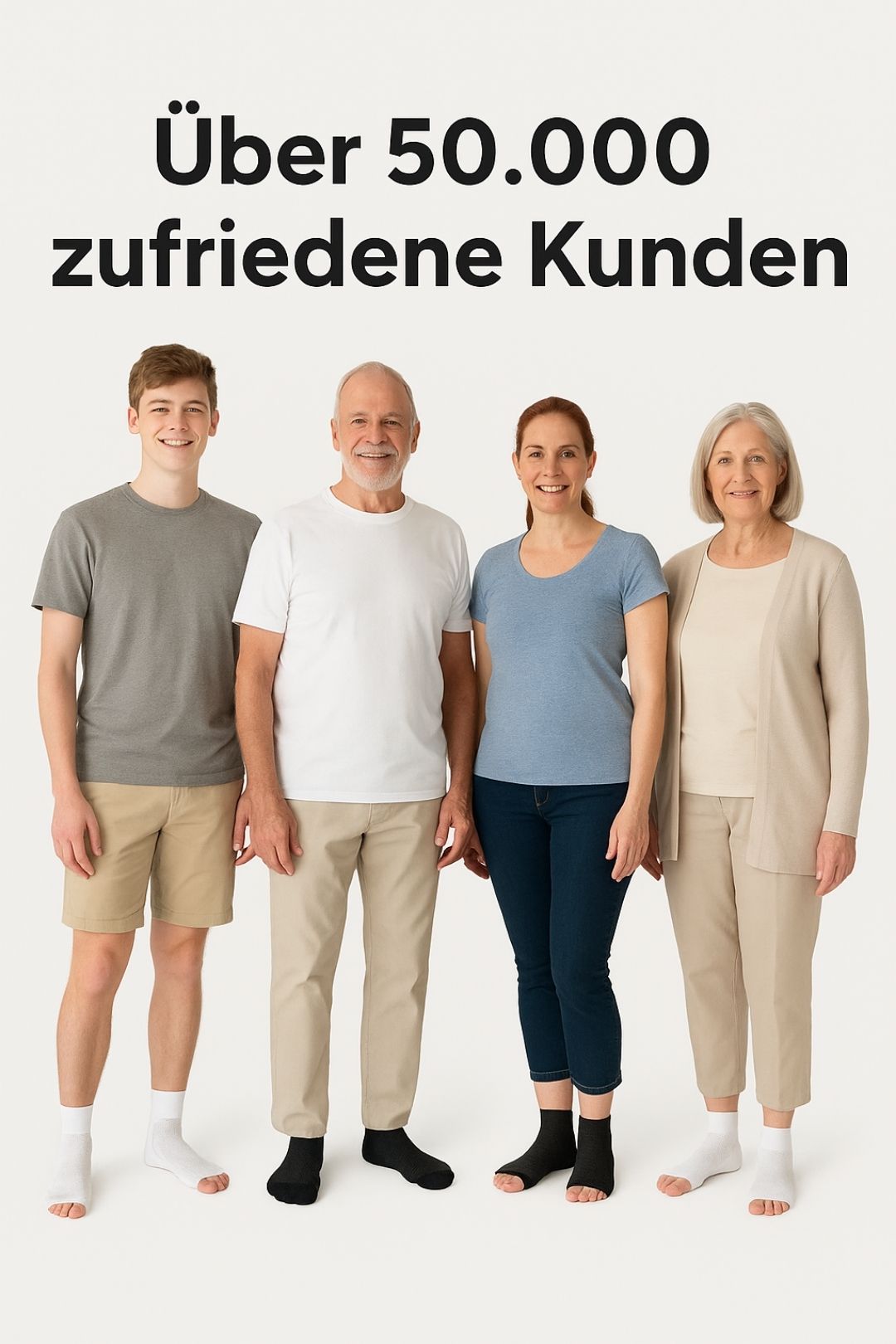 popyy® Zehenfreie Kompressionssocken gezielt gegen Fersensporn