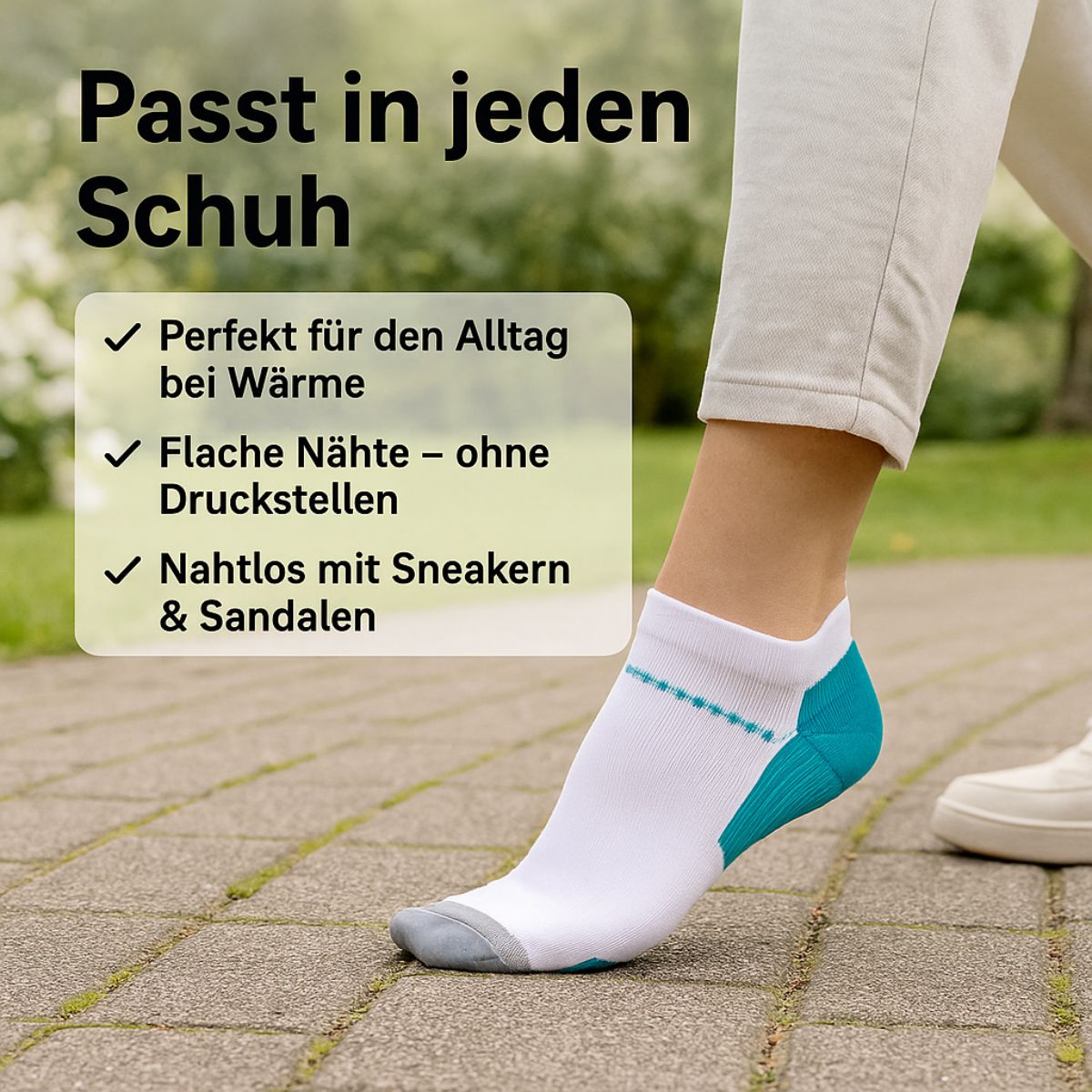 popyy® Atmungsaktive Kompressionssocken für den Sommer & schmerzfreie Füße