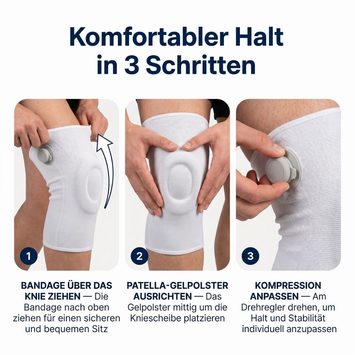 popyy Kniebandage mit Drehrad