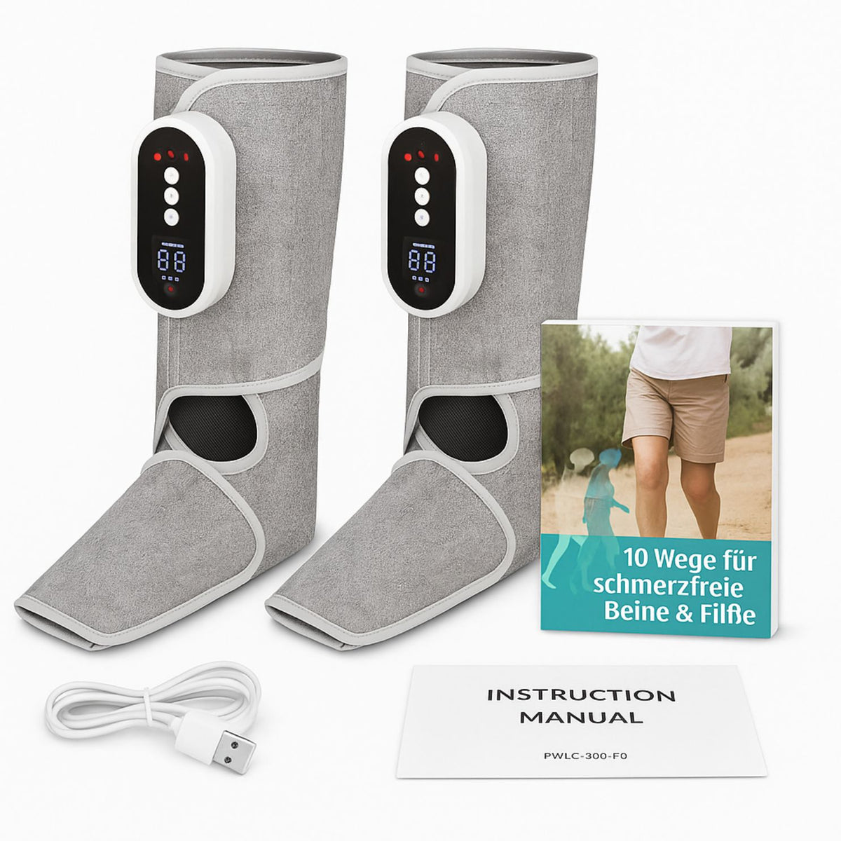 popyy® CircuTherm 3-in-1 Wärme- & Luftdruckmassagegerät für Beine & Füße