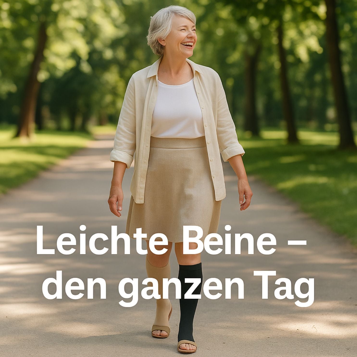 popyy® Kompressionsstrümpfe mit offenen Zehen für maximale Freiheit