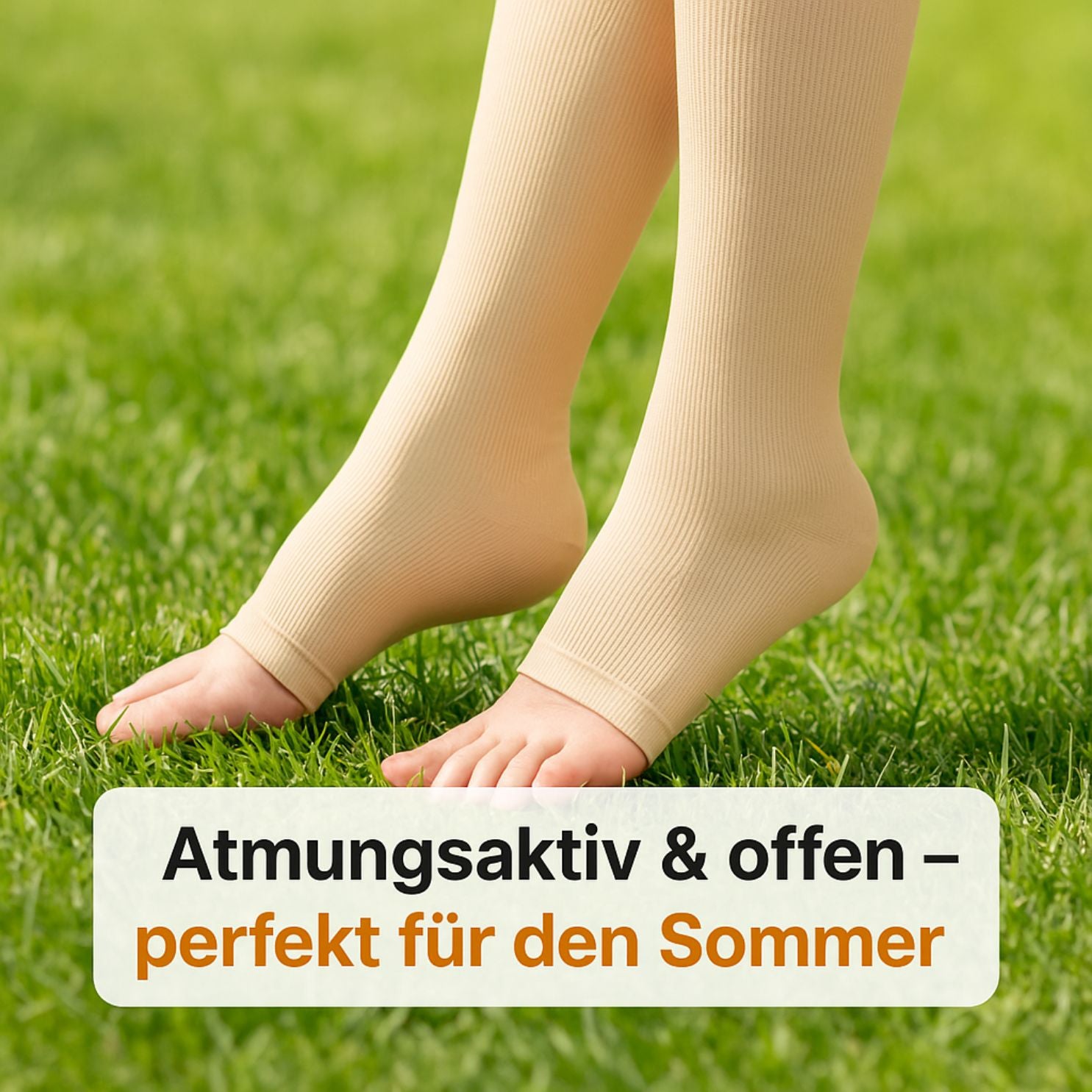 popyy® Kompressionsstrümpfe mit offenen Zehen für maximale Freiheit