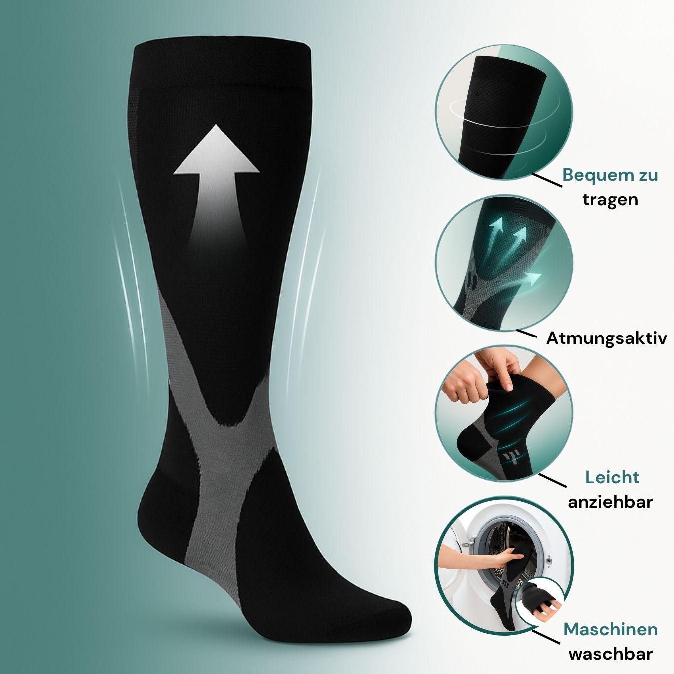 popyy® Kompressionsstrümpfe für schwere, schmerzende Beine