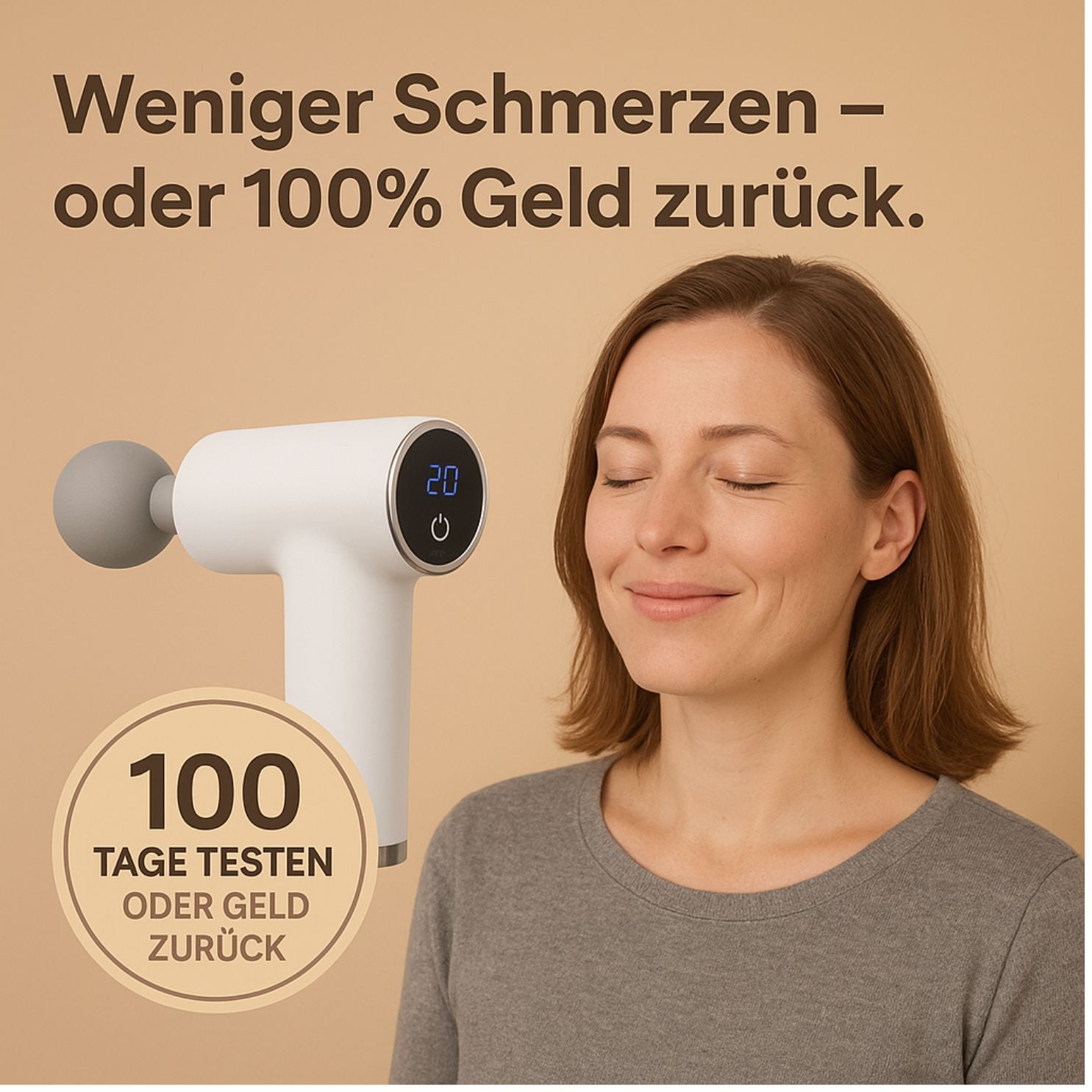 popyy® Massagepistole, Faszienmaschine für maximale Muskelentspannung