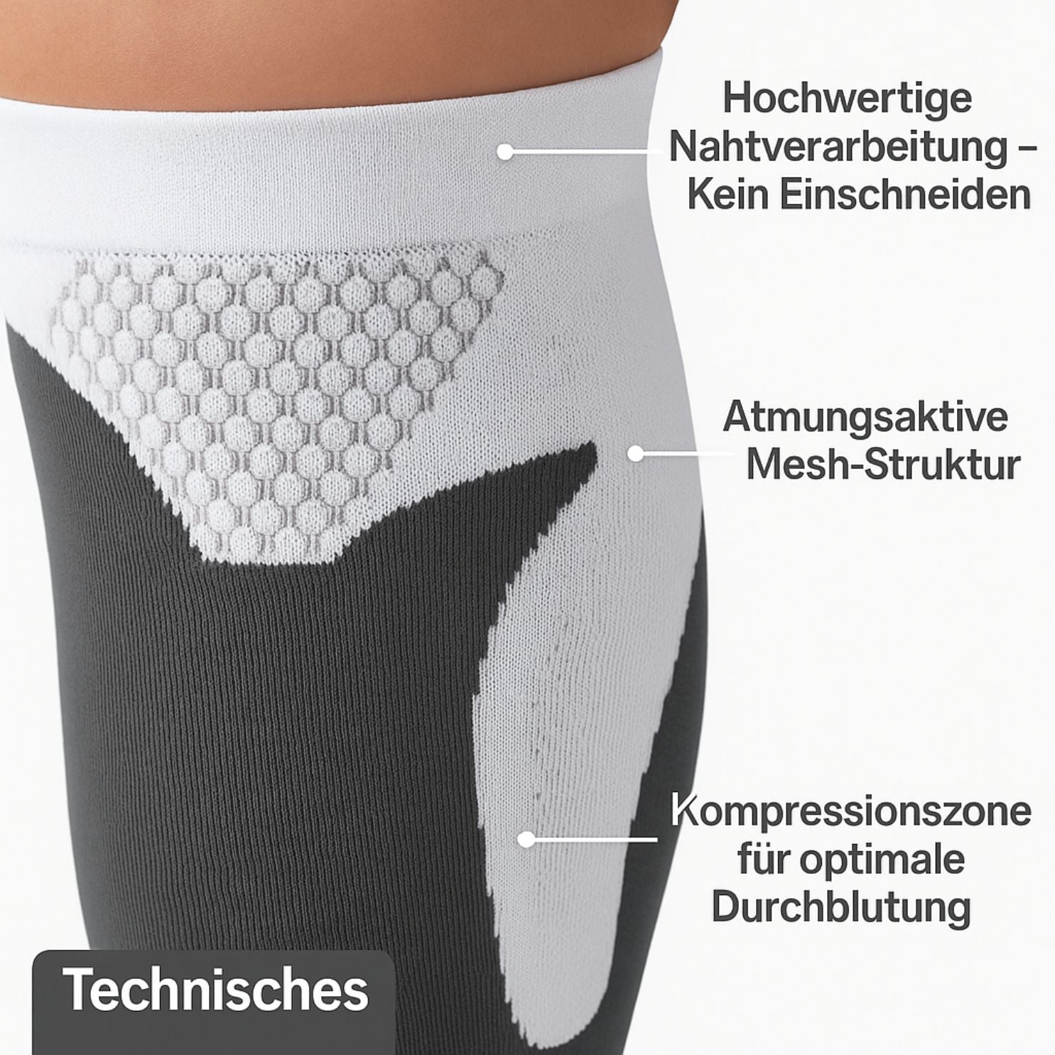 popyy® Wadensleeves mit Kompression für maximale Ergebnisse