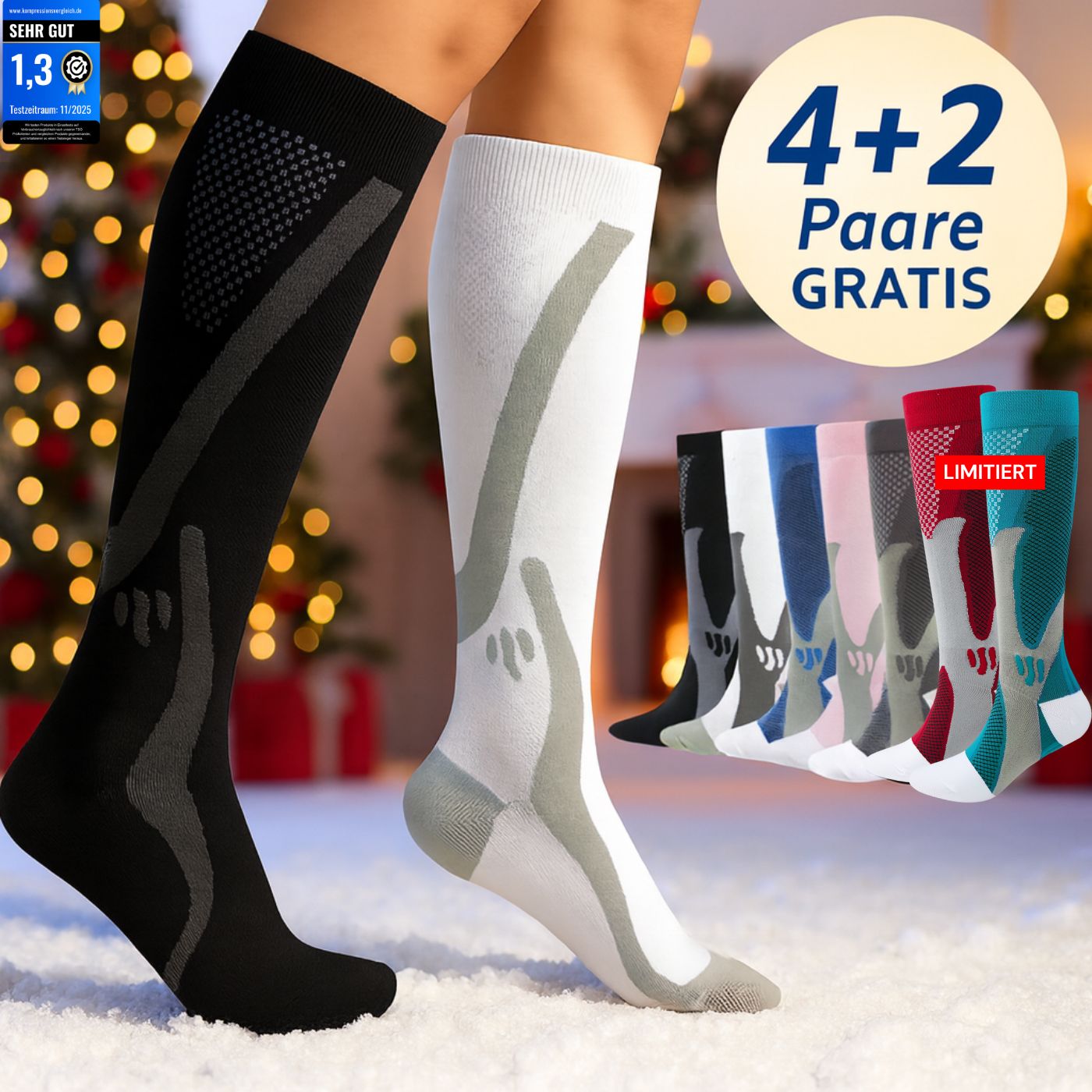 popyy® Kompressionsstrümpfe für schwere, schmerzende Beine