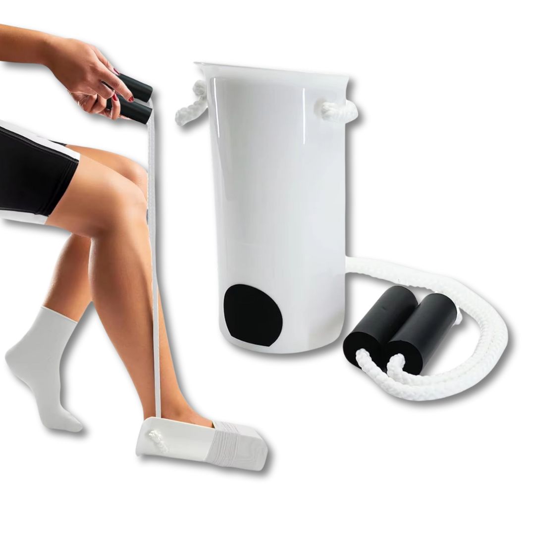 Kinderleichte Anziehhilfe für Kompressionsstrümpfe