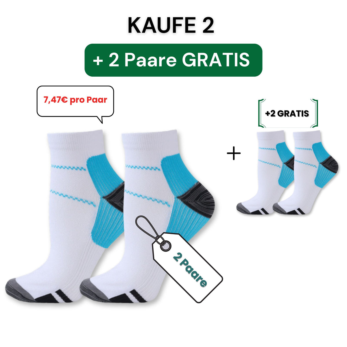 Kompressionssocken für schmerzfreie Füße